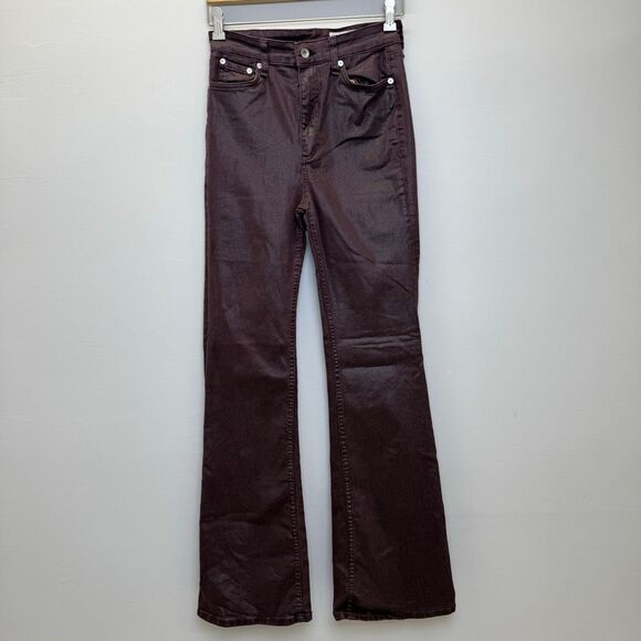 rag & bone Casey Coated Flare Jeans - Picture 5 of 10